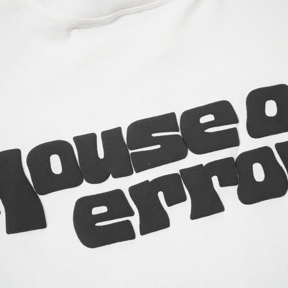 House of Errors White T Shirt With Blue Eye Logo - Picture 6 of 12